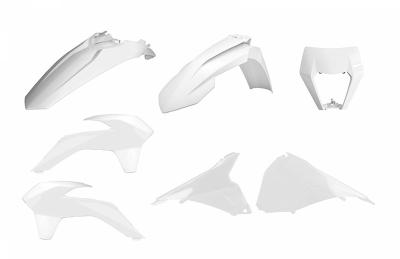 Kit plastiques Polisport Enduro Restyle blanc
