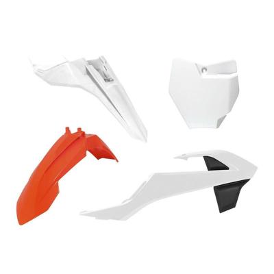 Kit plastiques R-tech 4 p orange blanc noir