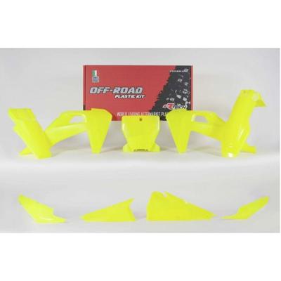 Kit plastiques R-tech 5 p Jaune fluo