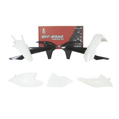 Kit plastiques R-tech 5 p blanc-noir