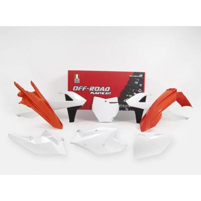 Kit plastiques R-tech 6 p oarnge-blanc-noir