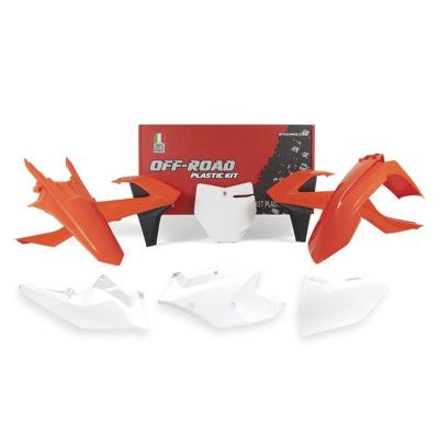 Kit plastiques R-tech 6 p orange-blanc-noir