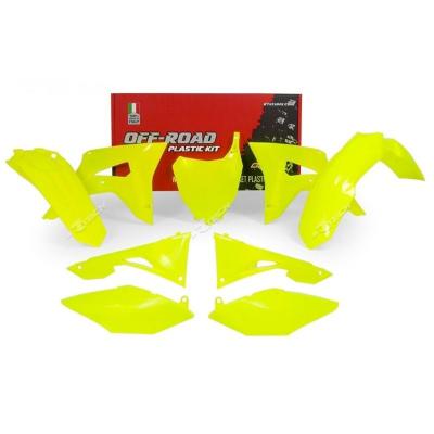Kit plastiques R-tech Honda jaune fluo