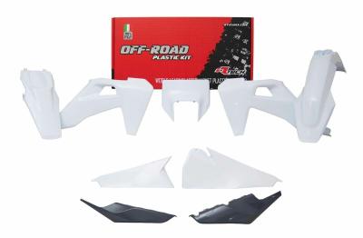 Kit plastiques Racetech blanc/gris anthracite