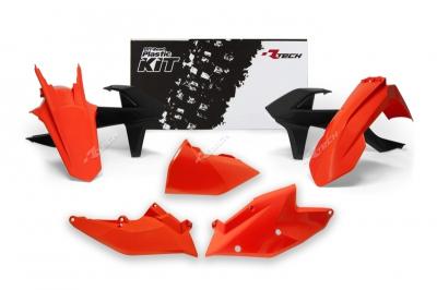 Kit plastiques Racetech couleur origine (2017) orange/noir