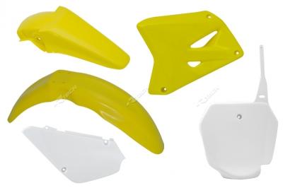 Kit plastiques Racetech couleur origine jaune/blanc