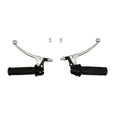 Kit poign&eacute;e de guidon et levier P2R GAZ - FREIN VINTAGE PAIRE