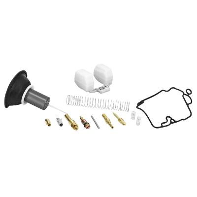 Kit r&eacute;paration de carburateur P2R NECESSAIRE-KIT REPARATION CARBURATEUR 18 mm ADAPTABLE SCOOT 50 CHINOIS 4T GY6-KYMCO 50 AGILITY 4T-PEUGEOT 50 V-CLIC 4T-SYM 50 OR