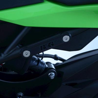 Kit suppression repose pieds R&G Racing Cache orifice reposes-pied arrière noir