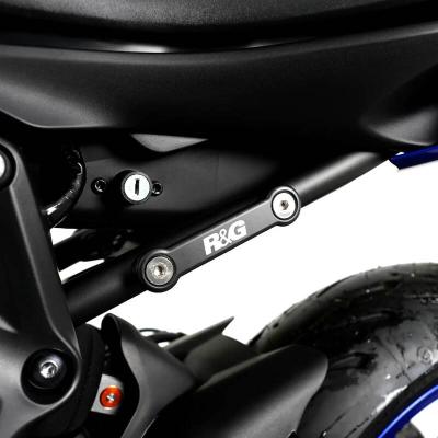 Kit suppression repose pieds R&G Racing Cache-orifices arri&egrave;re argent