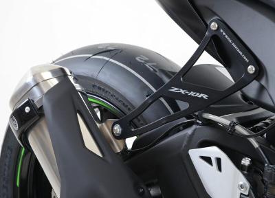 Kit suppression repose pieds R&G Racing Patte de fixation silencieux noir
