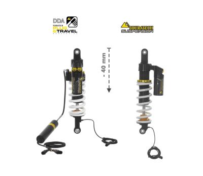 Kit suspension Touratech Avant / Arri&egrave;re - Plug & Travel (-40 mm) - Blanc