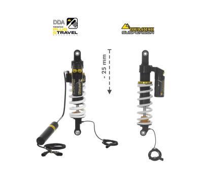 Kit suspension Touratech Plug & Travel avec abaissement - 25 mm - Blanc