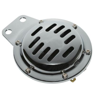 Klaxon P2R AVERTISSEUR - KLAXON DC 12V ACIER CHROME 105DB DIAM 100 mm