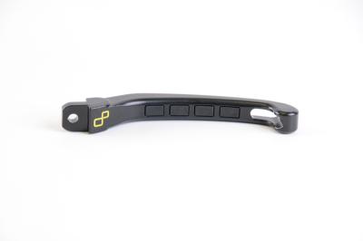 Levier de frein LighTech repliable/r&eacute;glable Alien alu inserts caoutchouc noir - LEVS127K