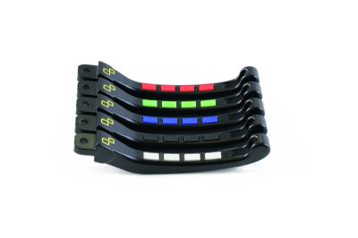 Leviers de frein et d'embrayage LighTech repliables/reglables Alien avec inserts caoutchouc noir