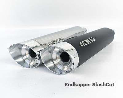 Ligne Compl&egrave;te Miller Exhaust Poli Embout SlashCut