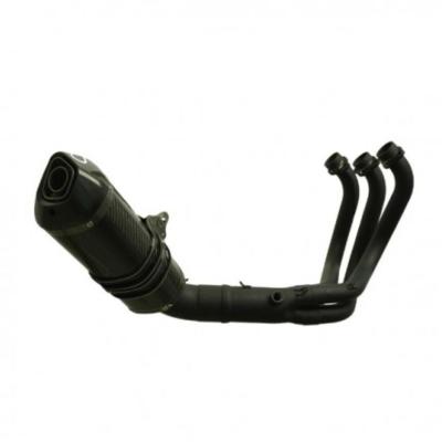 Ligne Compl&egrave;te Termignoni "BLACK EDITION" HOMOLOGUEE 3-1 COLLECTEUR INOX SILENCIEUX FULL CARBONE