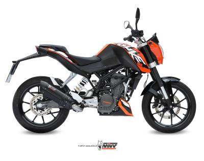 Ligne complète MIVV Suono inox noir 125 / 200 Duke (11-16)