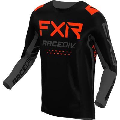 Maillot cross FXR PODIUM OFF-ROAD BLACK/CHAR/NUKE RED 2022