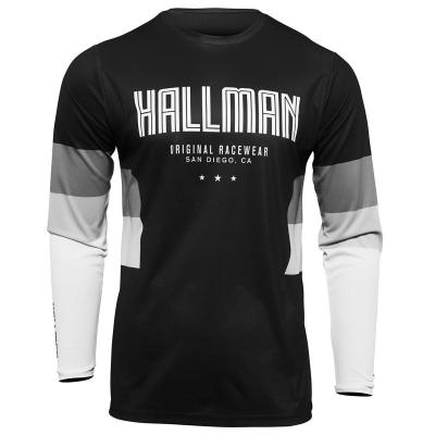 Maillot cross Thor HALLMAN DIFFER DRAFT BLACK WHITE 2025