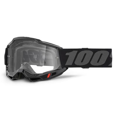 Masque cross 100% ACCURI 2 OTG Noir - Clair 2025
