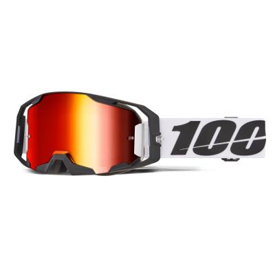 Masque cross 100% ARMATIC CALDWELL - Ecran Mirror Rouge 2026