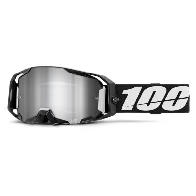 Masque cross 100% ARMATIC - Ecran Mirror Silver Flash 2025