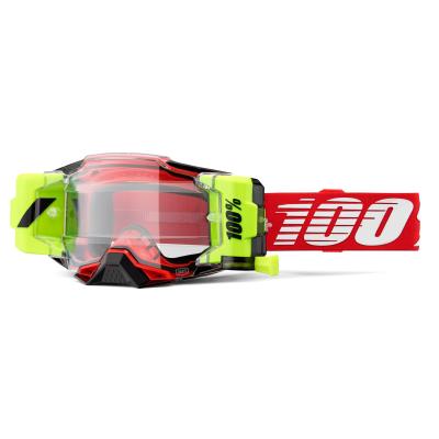 Masque cross 100% ARMEGA FORECAST Rouge - Clair 2025