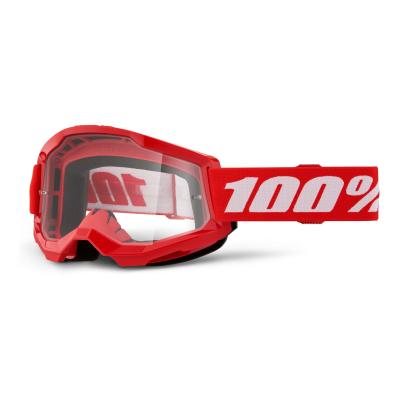 Masque cross 100% STRATA 2 Rouge - Clair 2025