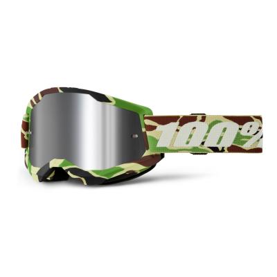 Masque cross 100% STRATA 2 War Camo - Mirror Silver 2025