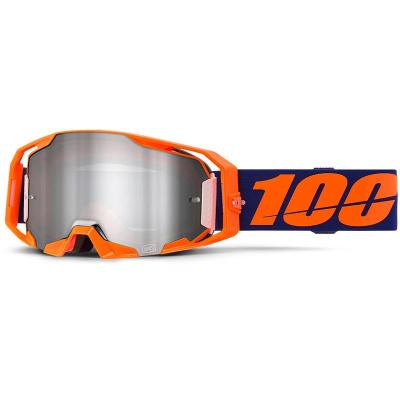 Masque cross ARMATIC Orange Fluo - Ecran Mirror Silver 100