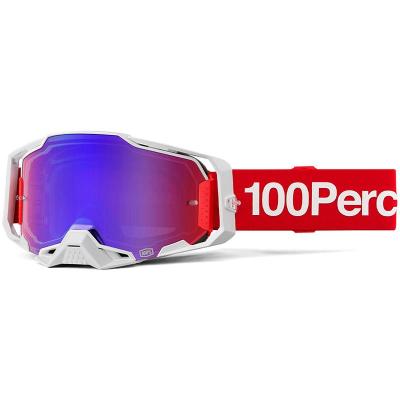 Masque cross ARMEGA Corbin - Ecran Mirror Rouge/Bleu 100