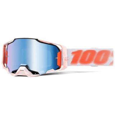Masque cross ARMEGA Tubular - Ecran Mirror Bleu 100