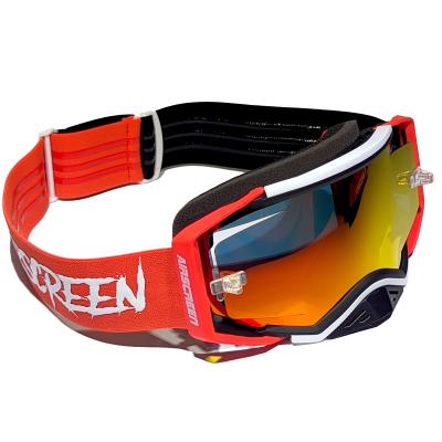 Masque cross Airscreen Aero 06 EX écran Iridum red 2025