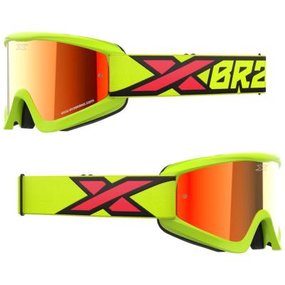 Masque cross EKS GOX FLAT OUT MIRROR FLO YELLOW/BLACK/FIRE - RED MIRROR 2023