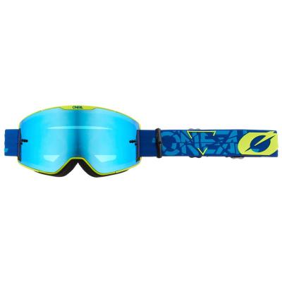 Masque cross O'Neal B-20 - STRAIN V.22 - BLUE NEON YELLOW IRIDIUM BLUE 2023