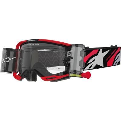 Masque cross VISION 8 LUAR + SYST&Egrave;ME ROLL-OFF - ROUGE/NOIR ALPINESTARS