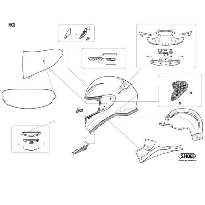 Mousses de joues Shoei NXR