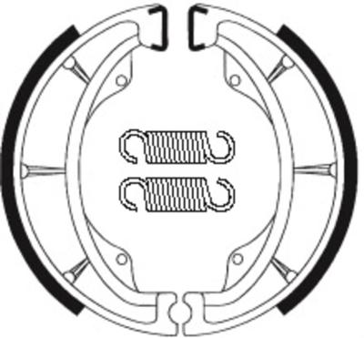 Mâchoires de frein Tecnium Scooter organique - BA202