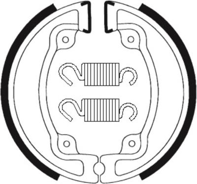 M&acirc;choires de frein Tecnium Scooter organique - BA203