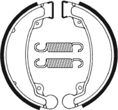 M&acirc;choires de frein Tecnium Scooter/Street/Quad organique - BA069