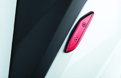 Obturateurs de r&eacute;troviseur LighTech Cache - orifices type origine rouge paire