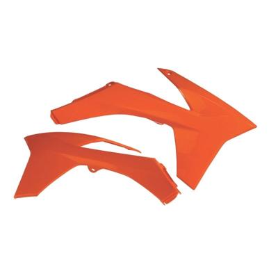 Ouie de radiateur Acerbis orange fluo/noir