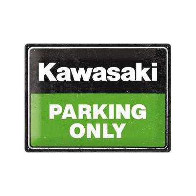 PANNEAU KAWASAKI PARKING ONLY NOSTALGICART