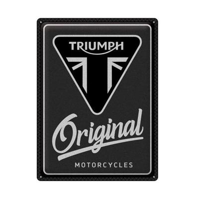 PANNEAU TRIUMPH ORIGINAL MOTORCYCLES NOSTALGICART