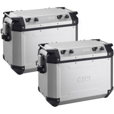 Paire de Valises Latérales Trekker 37 Litres - Noir ou Aluminium