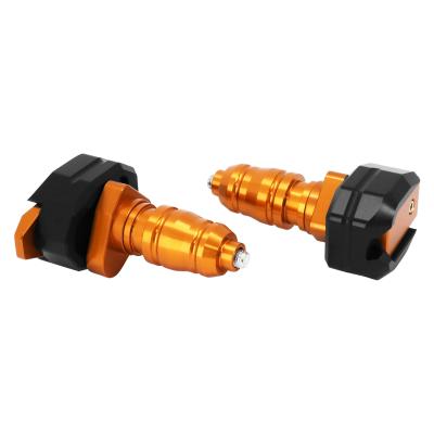 Pare-carter Avoc TAMPON PROTECTION MOTO ALU CNC ANODISE ORANGE - D 8mm PAIRE