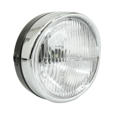 Phare avant P2R PROJECTEUR INTERRUPTEUR DIAM 140mm CASQUETTE CHROME BA20D UNIVERSEL