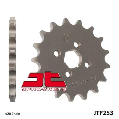 Pignon de sortie de boite JT. acier standard 253 - 420